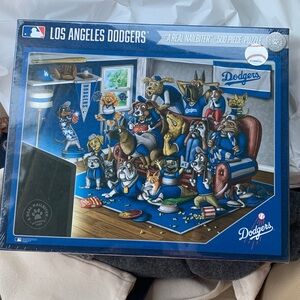 MLB LOS ANGELES DODGERS baseball 500 Piece Puzzle "A Real Nailbiter" *sealed